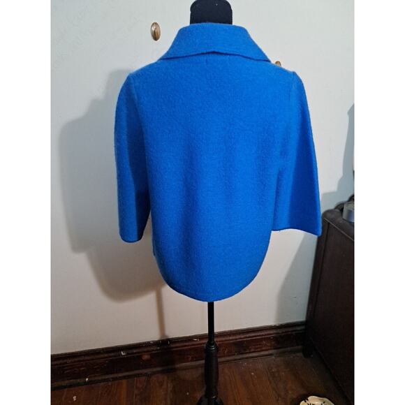 C24 Christopher & Banks Womens Jacket Size Lg Wool Faux Button Front 3/4 Sleeve - Picture 6 of 10
